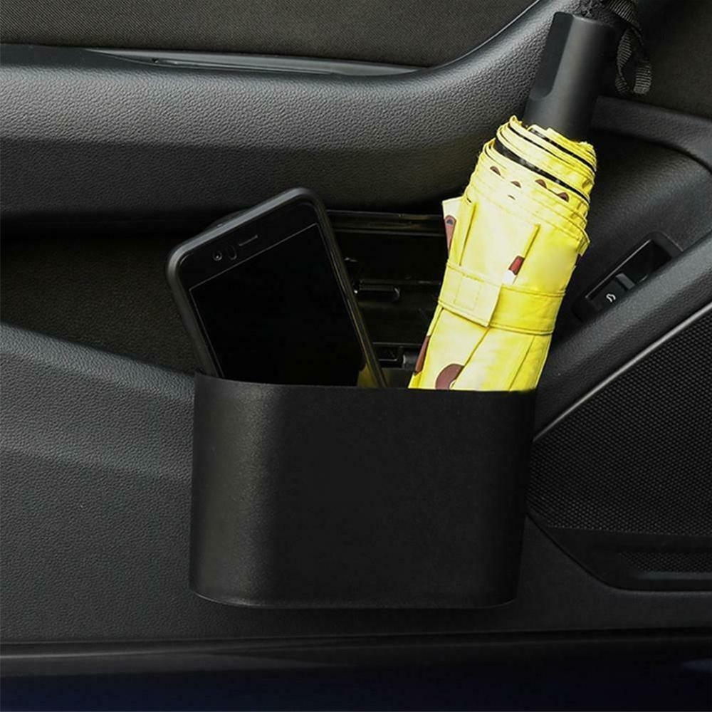 Car Portable Dustbin Tempat Sampah Mobil Tong Sampah Tutup Flip Dust Bin Organizer Aksesoris Mobil Tutup Flip Keranjang Sampah Gantung Kotak Penyimpanan Tong Sampah Kereta