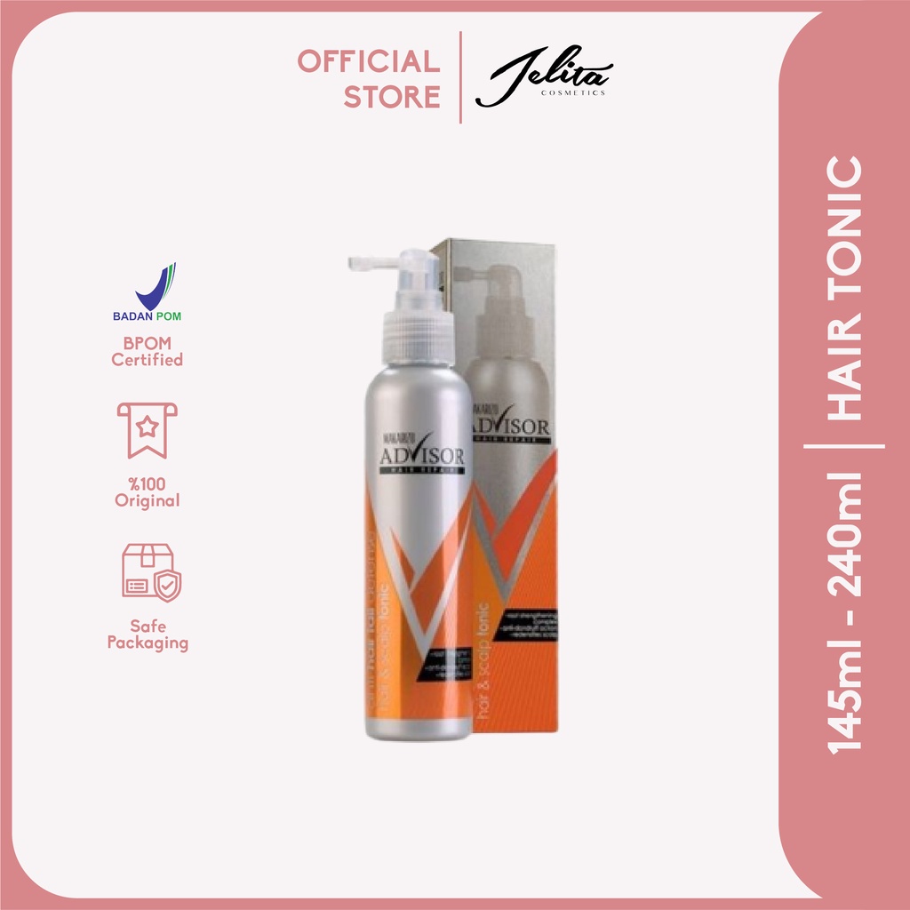 Jelita Cosmetics - Makarizo Advisor Hair &amp; Scalp Tonic (kemasan baru)