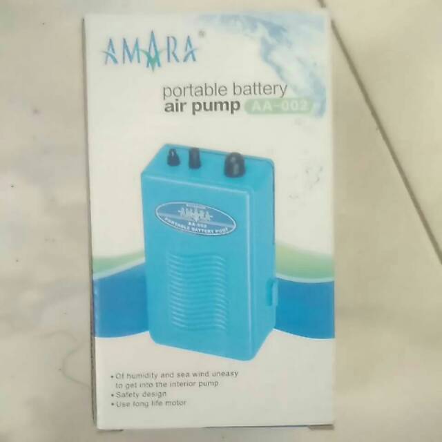 Pompa udara Aquarium aerator Amara baterai