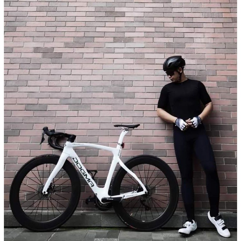BAJU SEPEDA BOB (BLACK ON BLACK) SOLID SXB TYPE SULTAN JERSEY ROAD BIKE