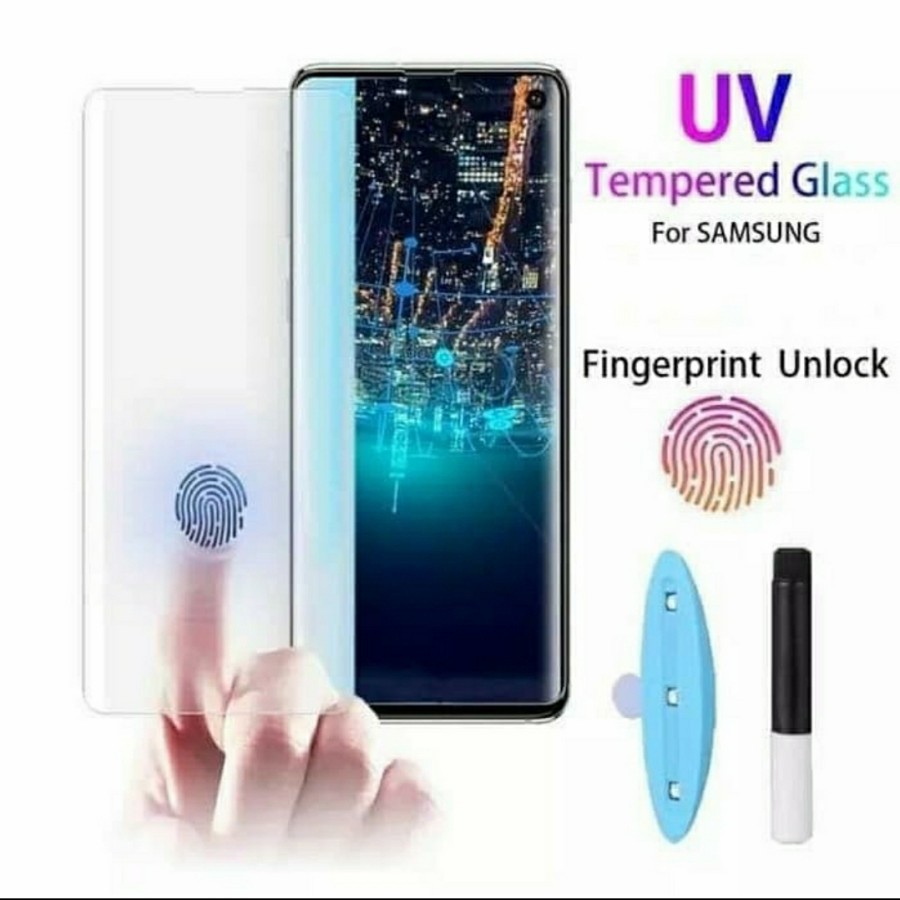 TEMPERED GLASS SAMSUNG S21 S21 PLUS S21 ULTRA UV FULL GLUE BISA FINGER - BC