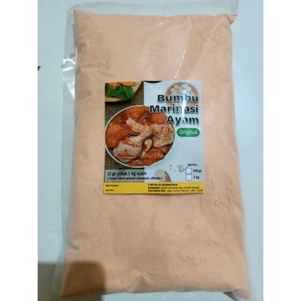 

bumbu marinasi fried chicken by dapur finistra 1 kg