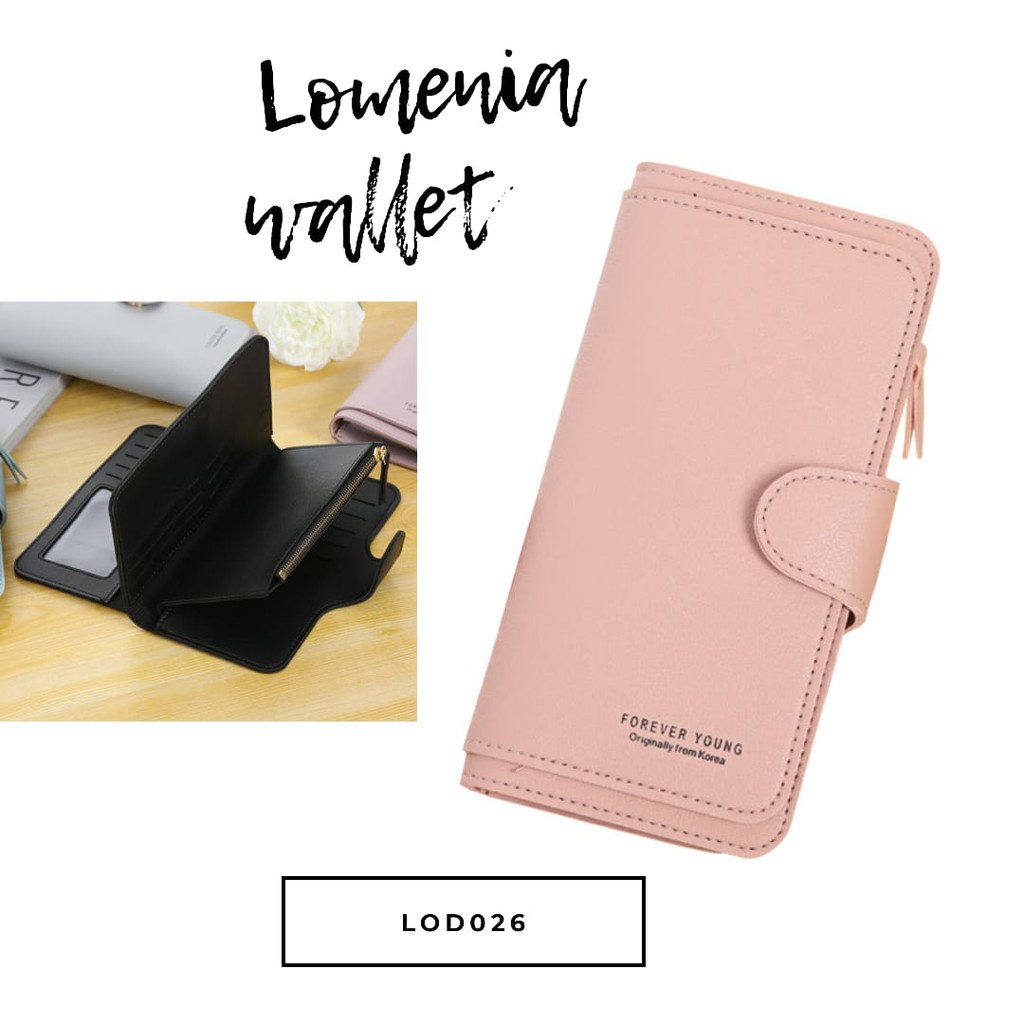 (1KG MUAT 9) Dompet Besar Premium Korea Forever Young Resleting Muat Banyak Kartu - LOD026