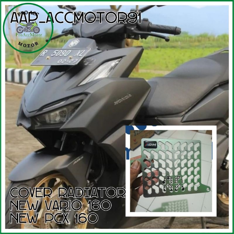 cover radiator cnc ARM NEW VARIO 160 dan NEW PCX 160 premium