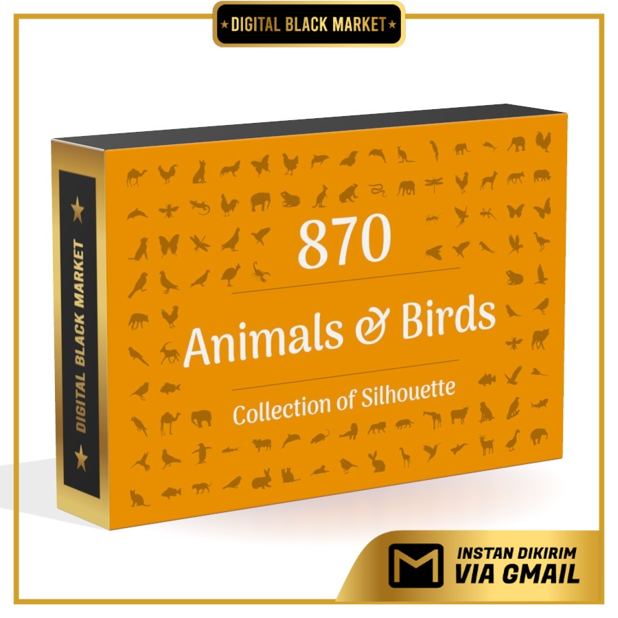 870 Animals And Birds Silhouette - Vector Designs