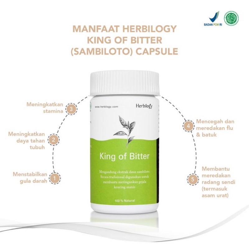 HERBILOGY, KING OF BITTER (SAMBILOTO) CAPSULE