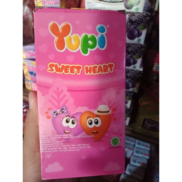 

Yupi Sweet Heart 1 Box 12 Pcs x 15gr