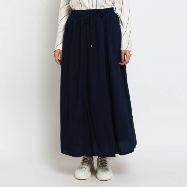 Flamoush Hanesa Navy Skirt Wanita