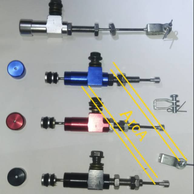 Kopling hidrolik stut master bawah dobel seal atau 2 seal