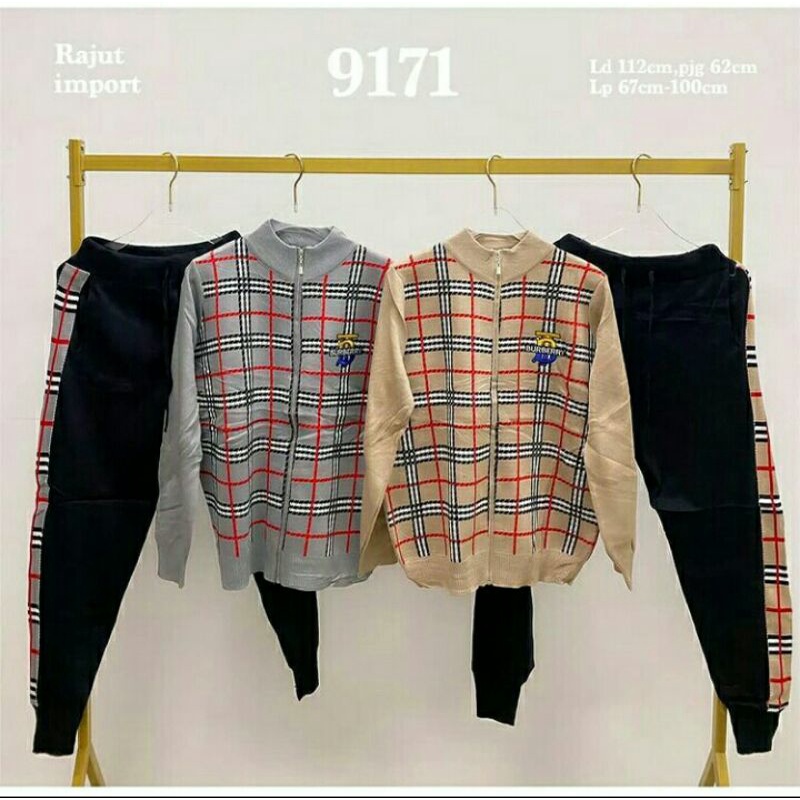 SETCEL RAJUT BURBERRY/SETCEL WANITA