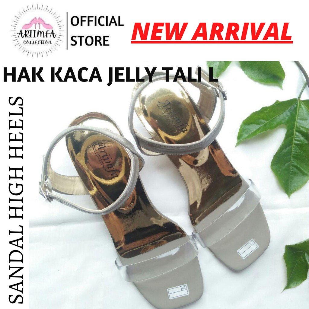 ARIIMFA AR012 SANDAL WANITA HIGH HEELS TALI L HAK KACA 4CM TERBARU 2020