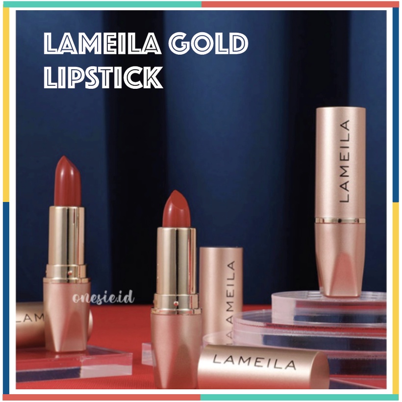 LAMEILA Gold Lipstick Lipstik Matte LA090 2003