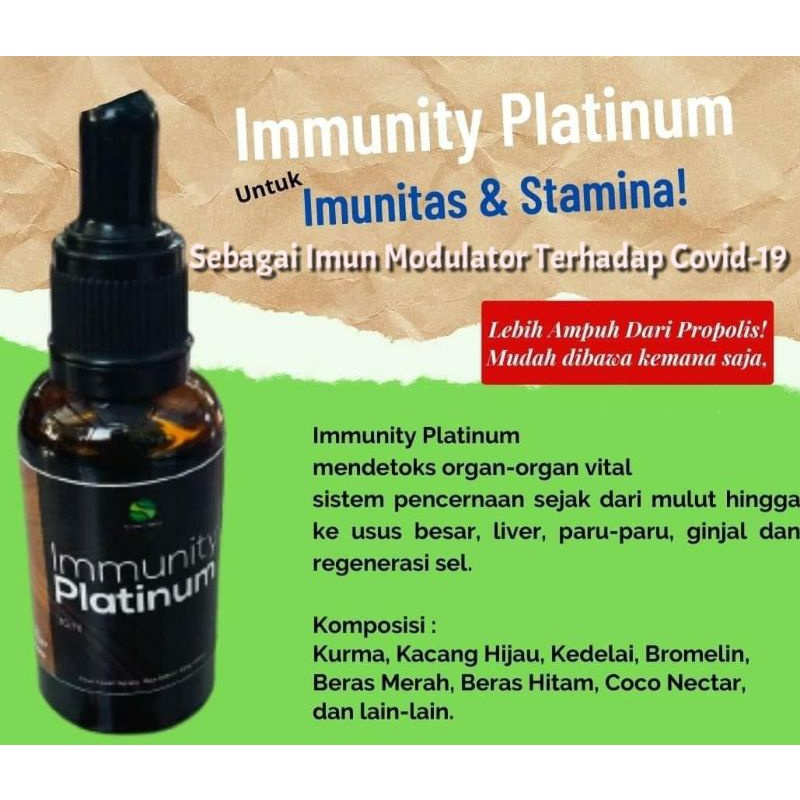 IMMUNITY PLATINUM Imunitas dan Stamina 30ml Herba
