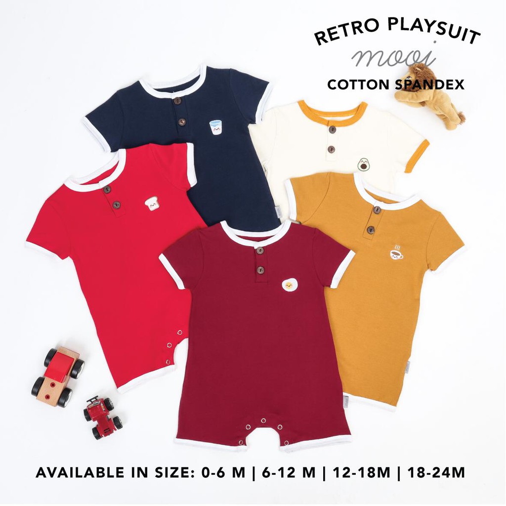 PROMO 7.7 PROMO BAJU LEBARAN MURAH PROMO 4.4 MOOI RETRO PLAYSUIT ROMPER BAYI JUMPER BAYI