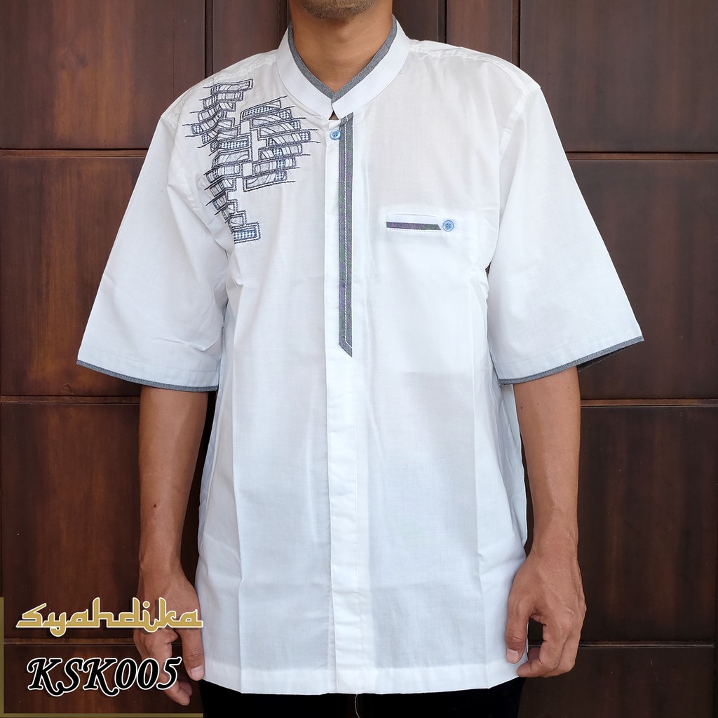 Baju Koko Syahdika Lengan Pendek Kode KSK005 SIZE L Baju Koko Syahdika Lengan Pendek Kode KSK005 SIZE L