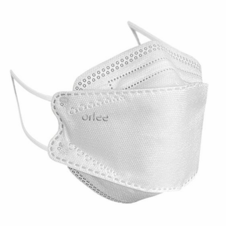 Masker KF94 KF 94 4Ply Emboss Orlee Evo 3D Kemenkes isi 10 pcs - Putih
