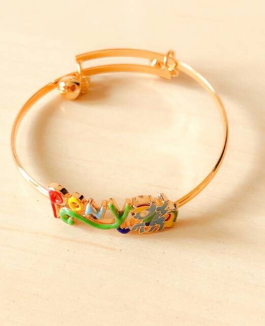 Gelang Anak Poni Rainbow Plat Gold Xuping