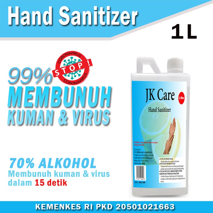 JKCARE Hand Sanitizer 1 Liter - Lemon