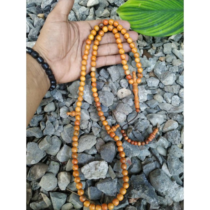 TASBIH KAYU SECANG 8MM/ TASBIH MUSLIM 99 BUTIR/TASBIH KAYU MERAH DELIMA/TASBIH DIGITAL KAYU LANGKA
