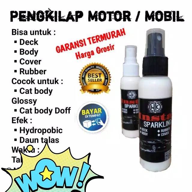 Sparkling pengkilap body motor mobil