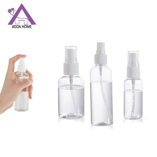 Adda Home - Botol Spray Pet Semprot Transparan Kosong Bening Plastik Refill Sanitizer