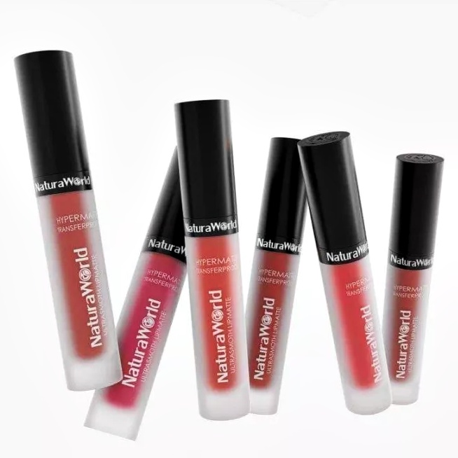 1 Box Lipmatte Lipstik Natura World Isi 6 pcs