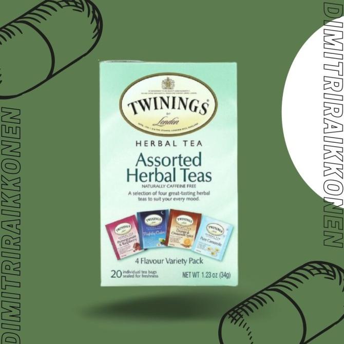 

(BISA COD) Twinings Assorted Herbal Teas Variety Pack Caffeine Free 20 Tea TERUJI Kode 617