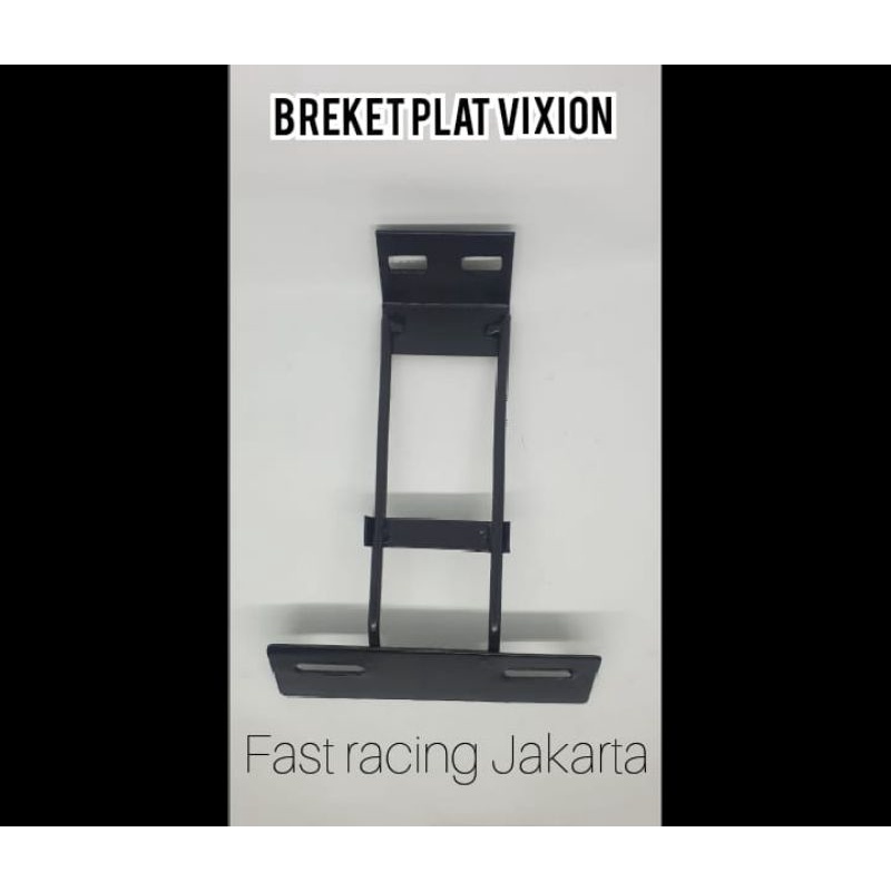 Breket Bracket Plat Nomor Vixion New Vixion Old Dudukan Plat Nomor Vixion Tebal Satria FU_Hitam