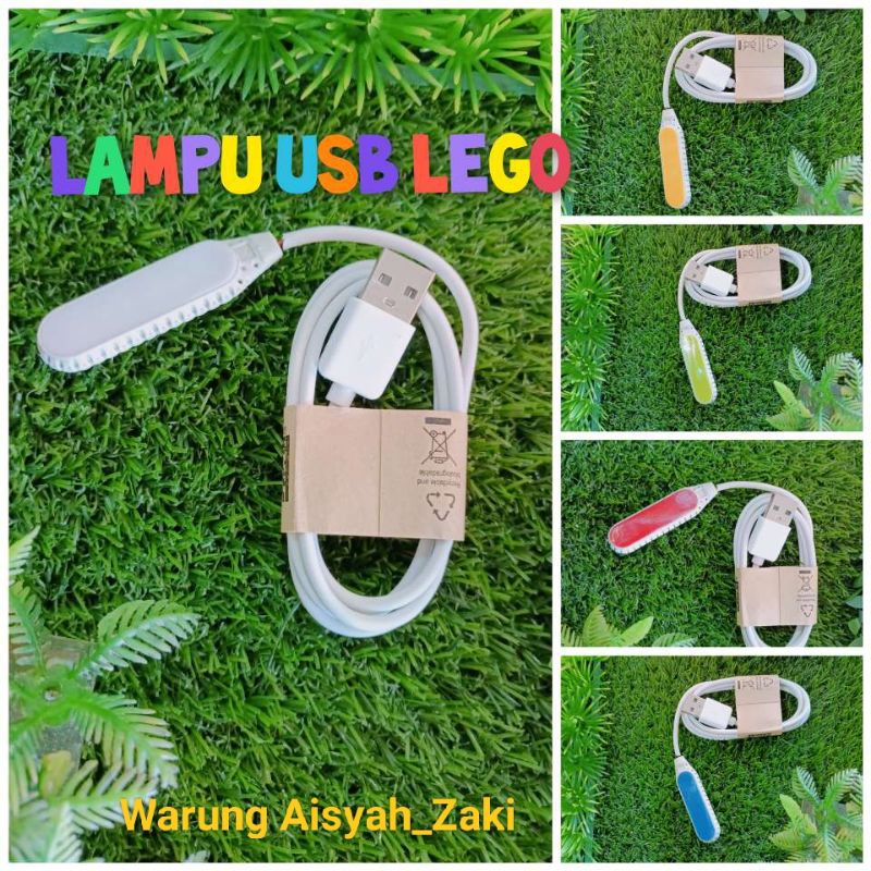 lampu aquarium mini led USB lego
