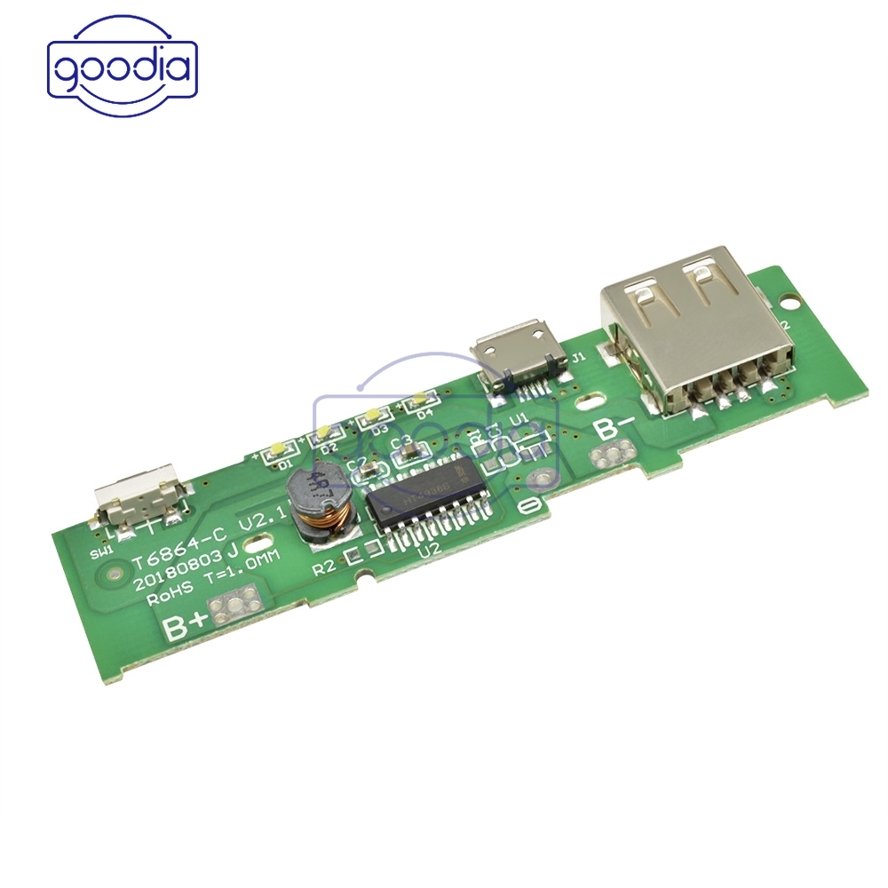 [IN STOCK/COD]Modul PCB Board Power Bank Charger USB 5V 2A 5V Untuk Baterai 18650