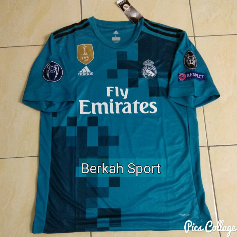 Jersey Real Madrid 3rd Full Patch UCL Official Berkualitas
