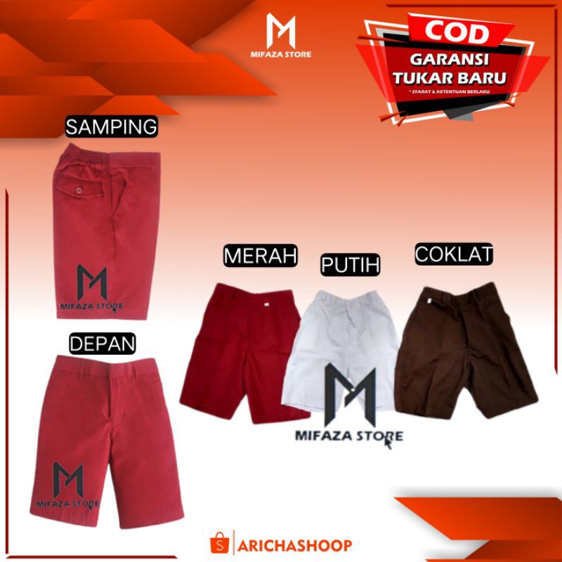 SERAGAM SEKOLAH Celana pendek TK SD MI