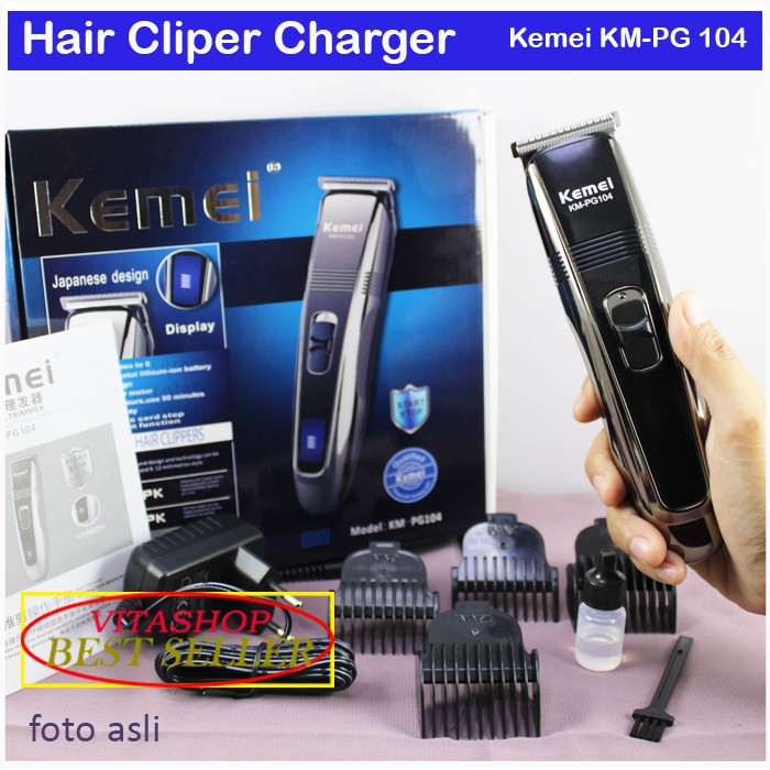 Kemei PG 104 Pencukur rambut recharger