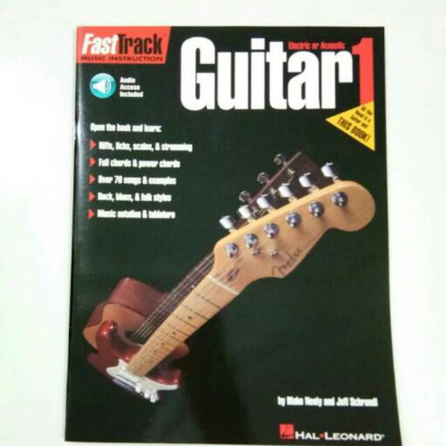 Buku gitar Fast track Guitar method 1 by Blake Neely