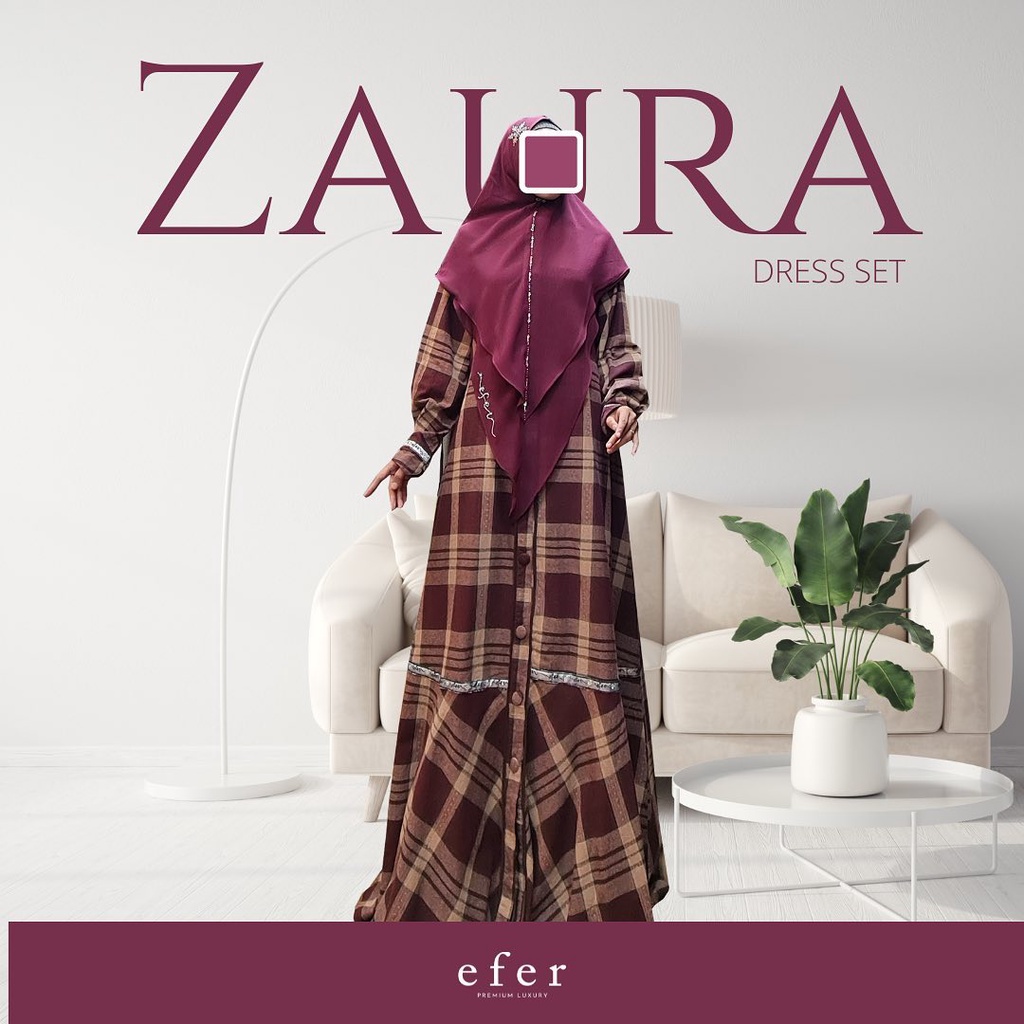 Zaura Dress Set by Efer Premium Syari