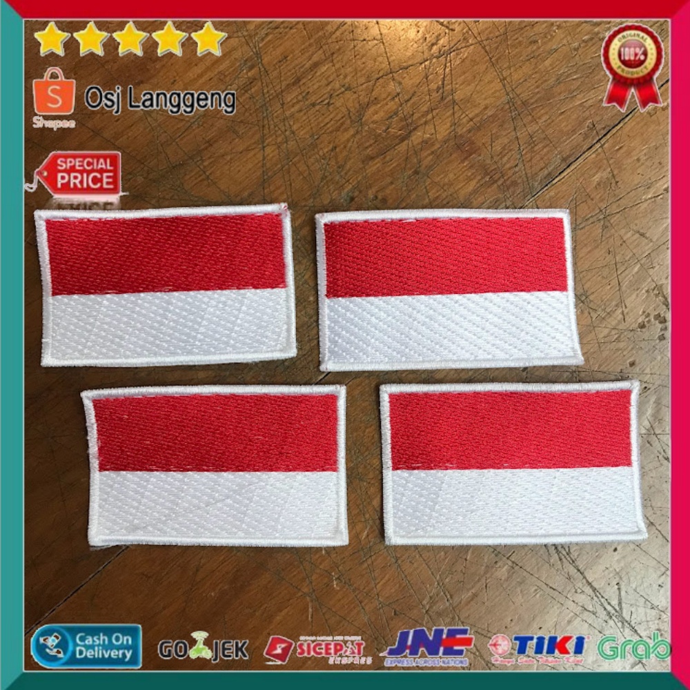 Logo Safety Bendera Merah Putih Plus K3 / Logo Safety Murah