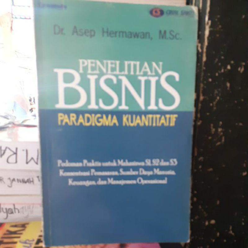 

BUKU ORIGINAL PENELITIAN BISNIS PARADIGMA KUANTITATIF