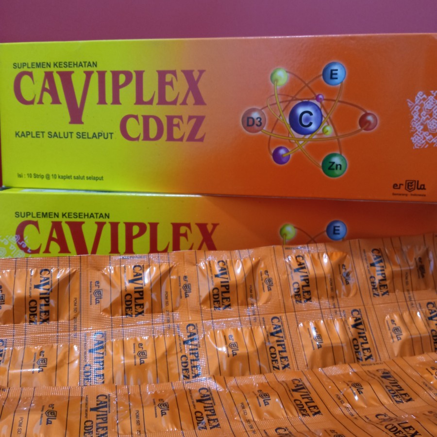 CAVIPLEX CDEZ dan Caviplex Strip - Multivitamin dan Zink 10 Tablet