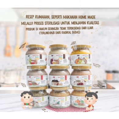 YUMMY BITES MEAL STEP 1 STEP 2 STEP 3 145gr JAR BOTOL KACA Mpasi Bayi / Yummy Bites / Yummy Bites Meal / Non Gula / Non Garam / Non Pengawet / Non Pewarna / Bebas GMO / Non Gluten / Anti GTM / MPASI Bayi Yummy Bites Jar