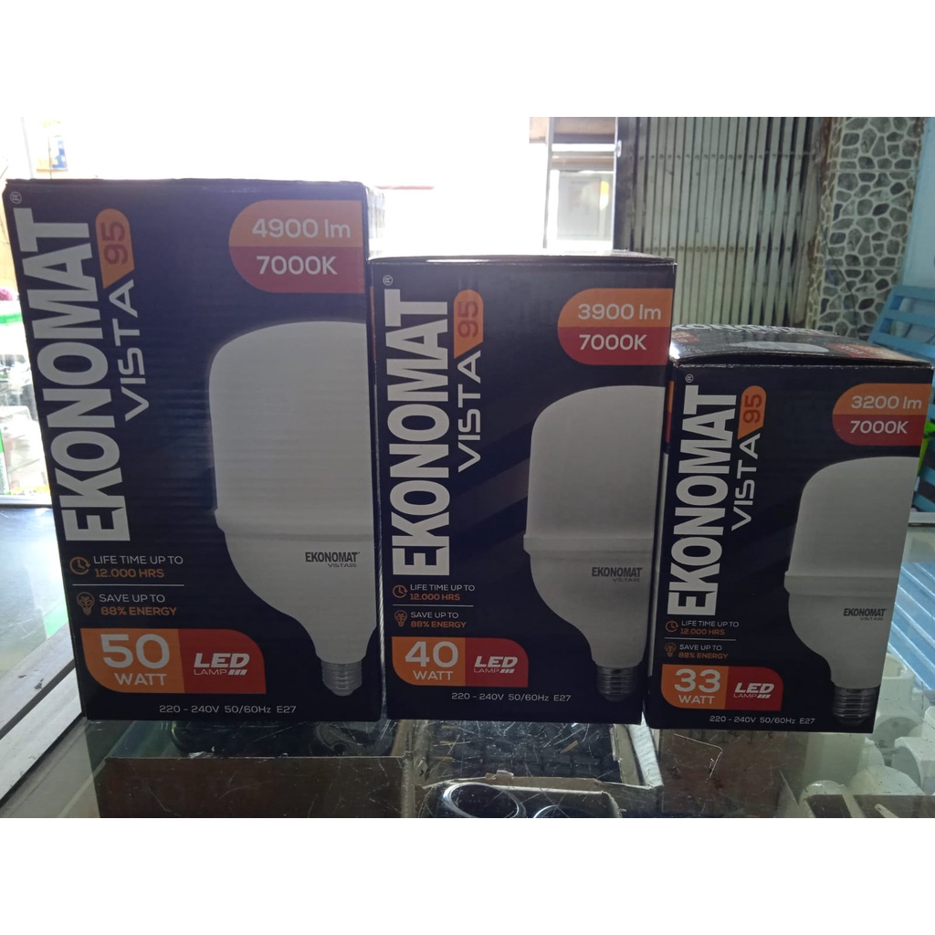 LAMPU LED EKONOMAT T-BULB 7000K