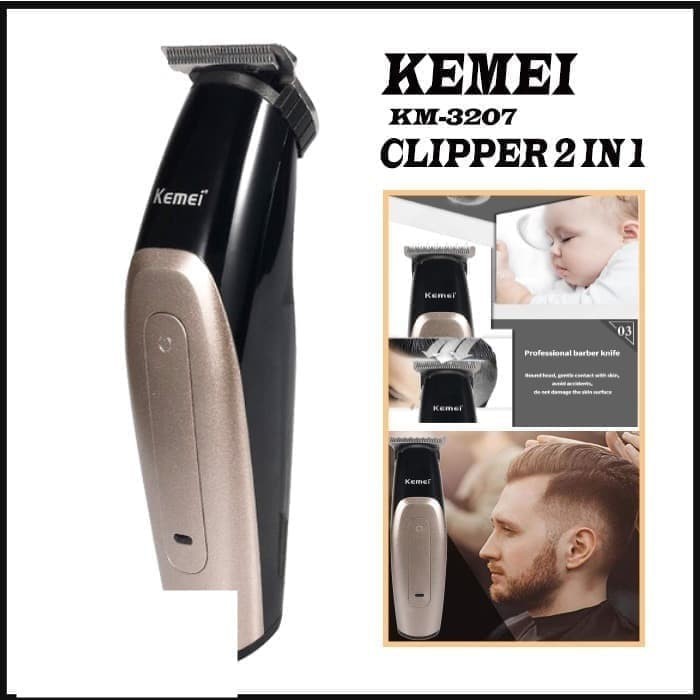 Kemei KM-3207 Hair Clipper Trimmer Charger Cordless Haircut KM 3207