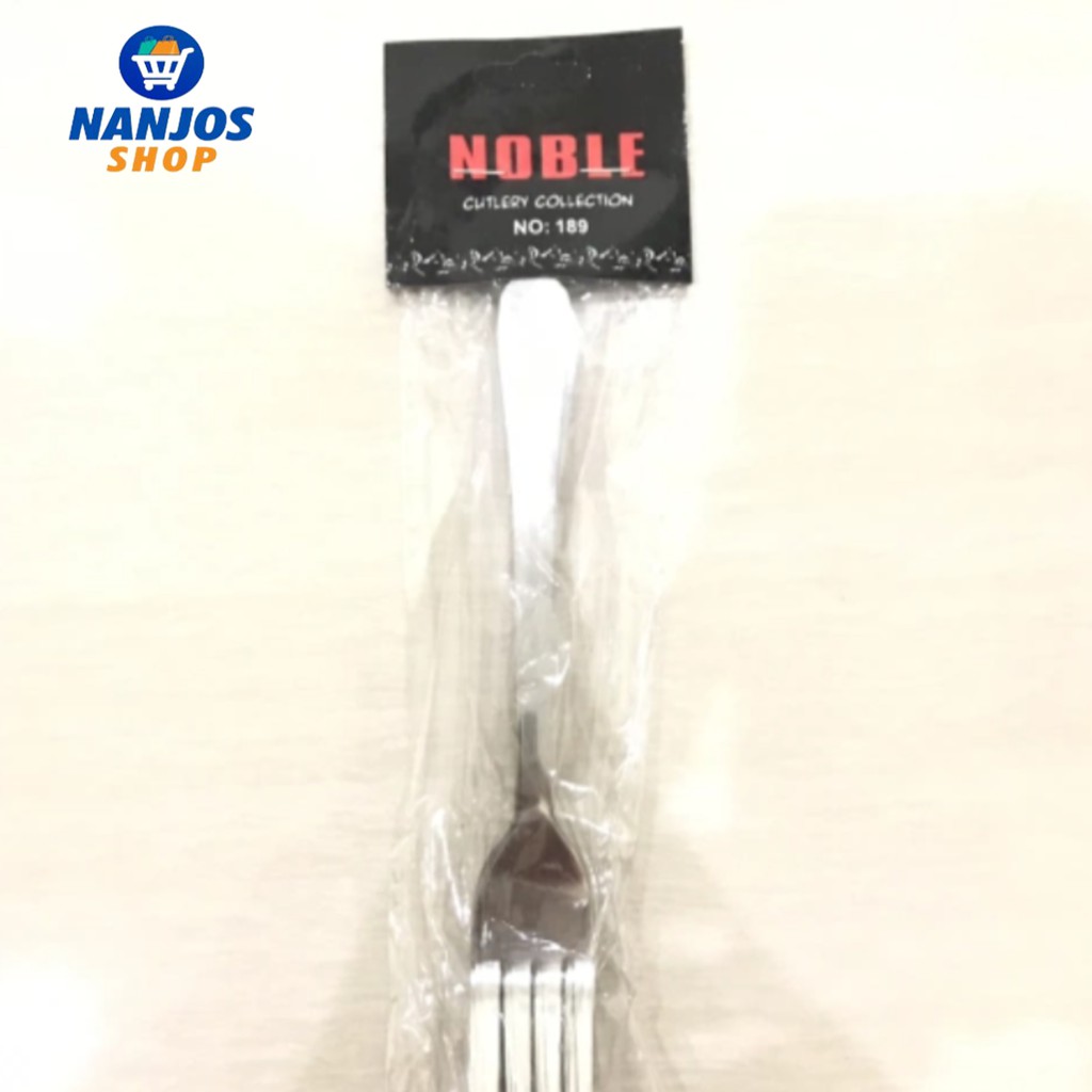 Garpu Makan Stainless Murah Tebal Berkuliatas Isi 6 Pcs Noble