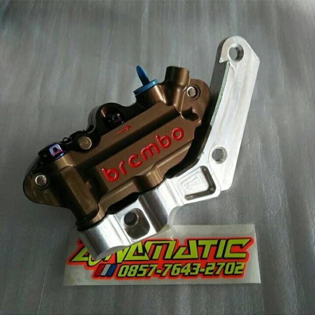 Kaliper Brembo monoblok dengan breket Nmax dan Aerox