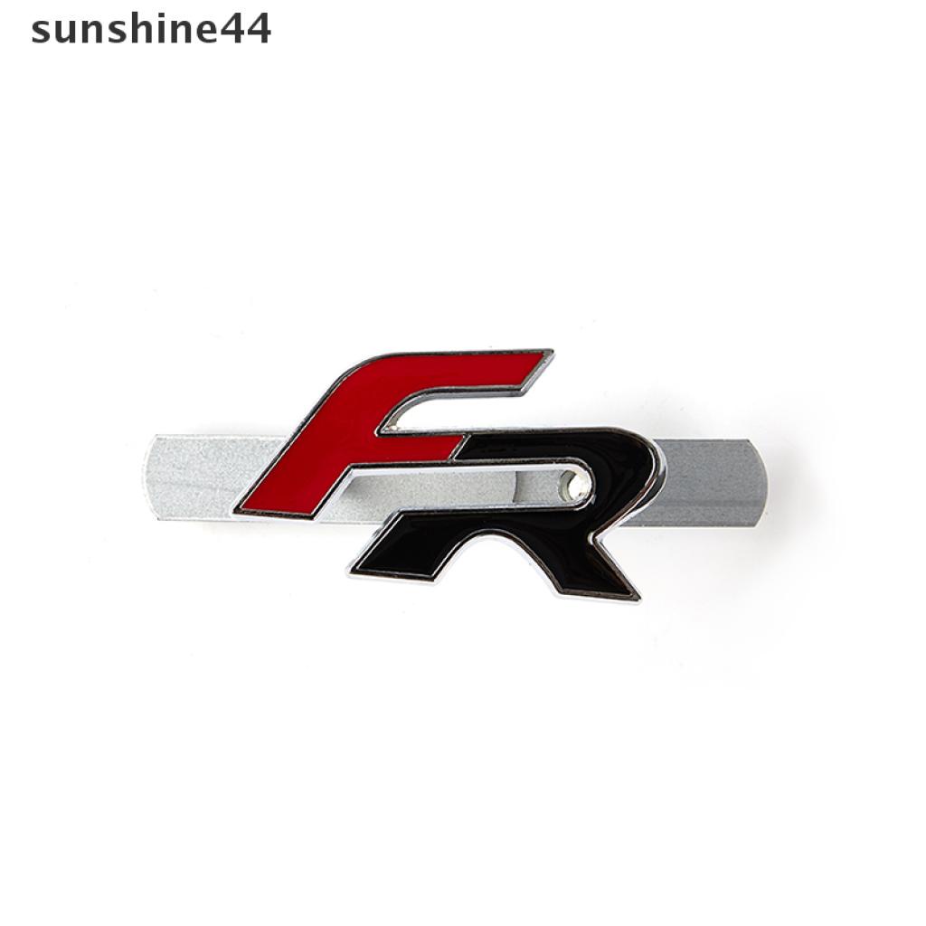 Sunshine Stiker Emblem / Badge 3D FR Bahan Zinc Alloy Untuk Grill Depan Mobil