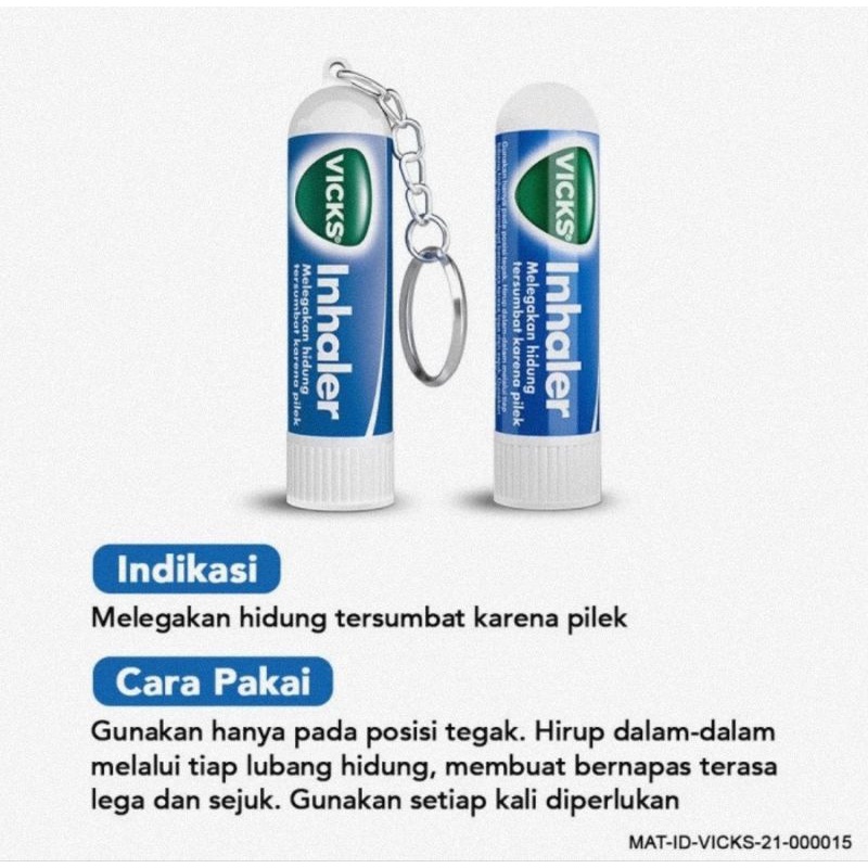 Vicks Balsem Inhaler With Keychain 0.5 ml