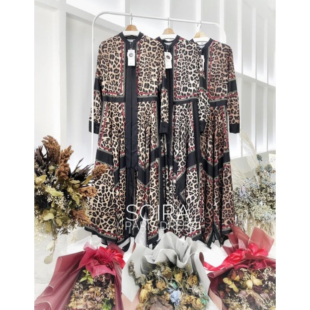 PARIS DRESS MOTIF MACAN LEOPARD BY SOIRA IMPORT k