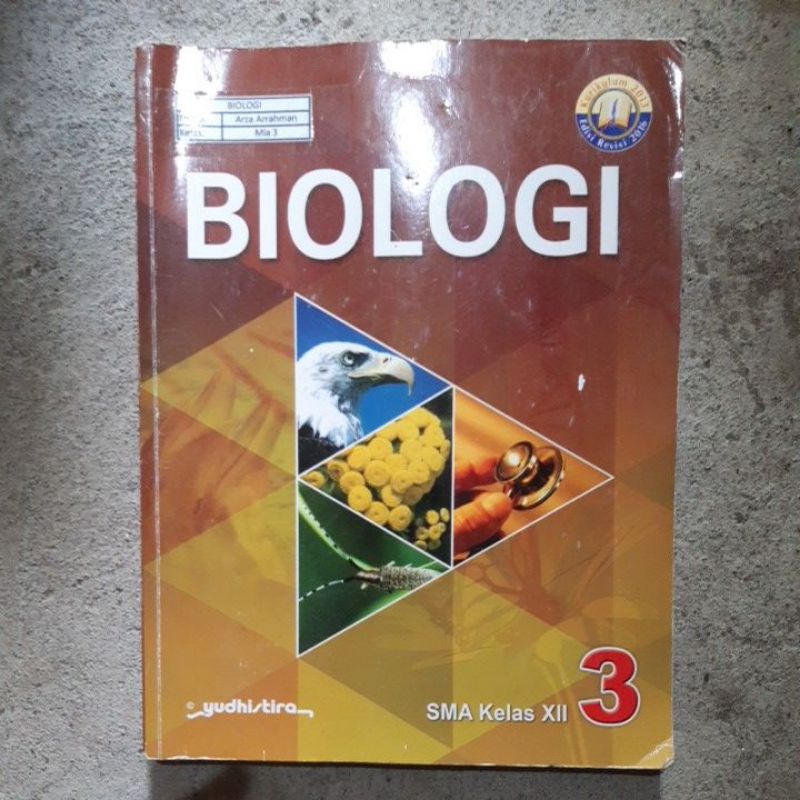 buku Biologi sma kelas 10.11.12 revisi Kurikulum 13.Yudhistira-Bio 12