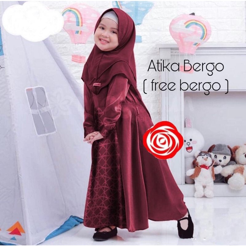 Gamis Anak SHOFIYA KIDS SYARI gamis anak set khimar Umur 5-7 Tahun / Gamis Anak / Gamis Anak Perempu