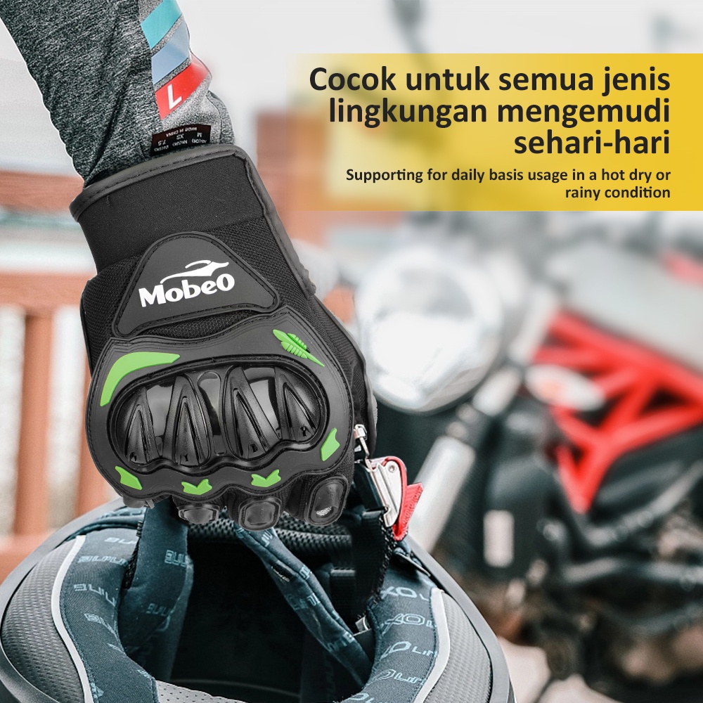 [BARU] Mobeo Sarung Tangan Motor Rider Sporty Biker Gloves