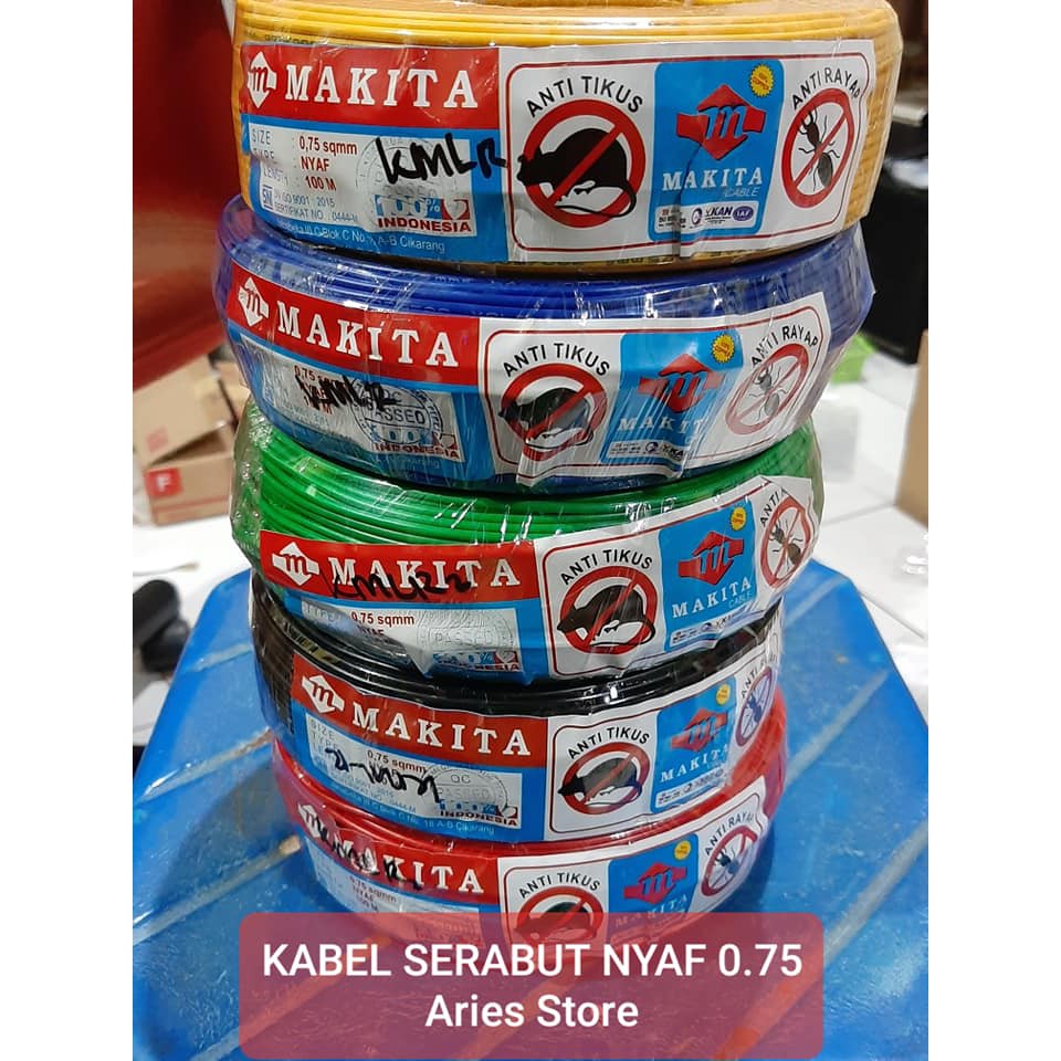 KABEL SERABUT NYAF 0.75 MAKITA ECERAN 1 METER